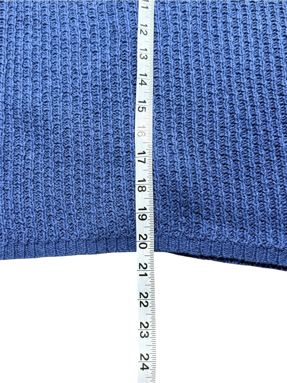 Vintage Eddie Bauer Blue Linen Cotton Knit Button Sweater Vest S - Picture 6 of 10